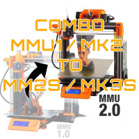 Prusa MMU1/MK2 to MK2.5S/MK3S combo - sort farve