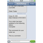 TextMagic SMS modul til OpenCart