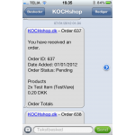 TextMagic SMS modul til OpenCart